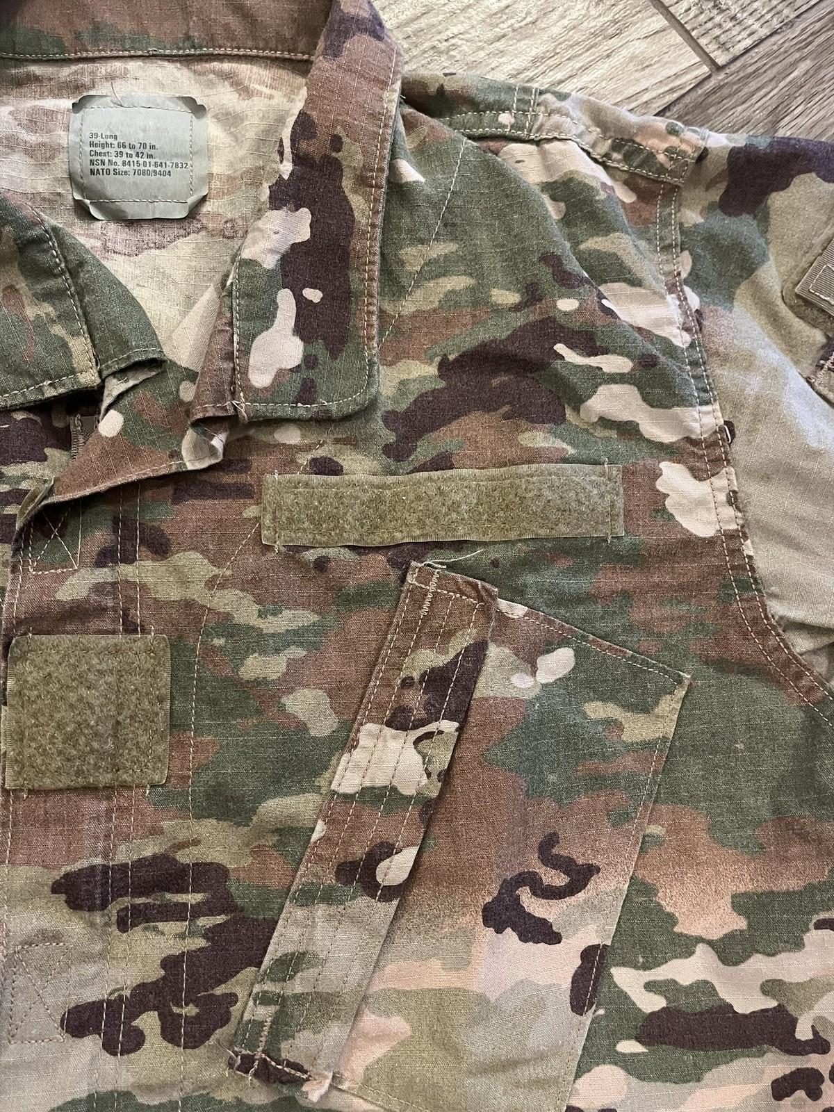 US Army Combat Uniform Jacket Flame Resistant OCP Scorpion Female Size 39-Long