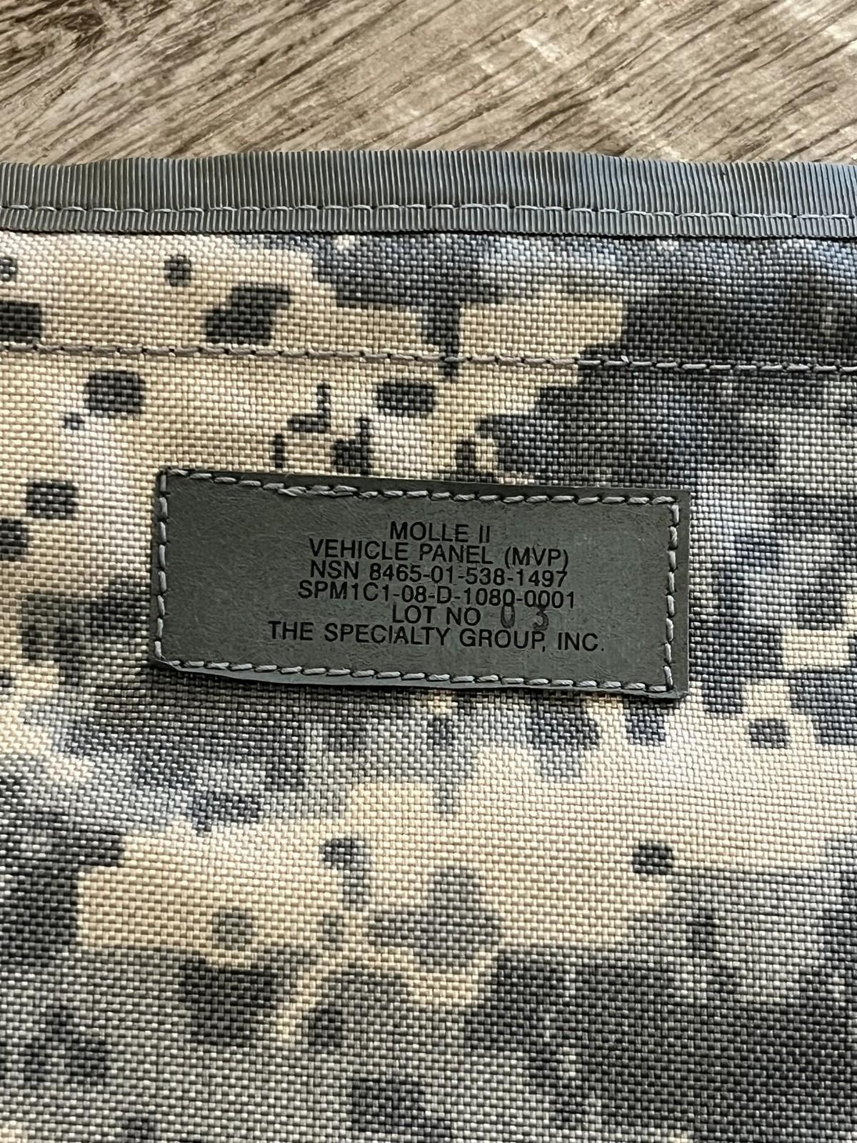 MOLLE II Vehicle Panel (MVP) Digital Camo NSN 8465-01-538-1497 Tactical Pouch