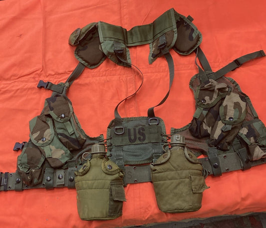 USGI LBV 88 Vest Woodland Tactical Gear M81 Patrol Rig
