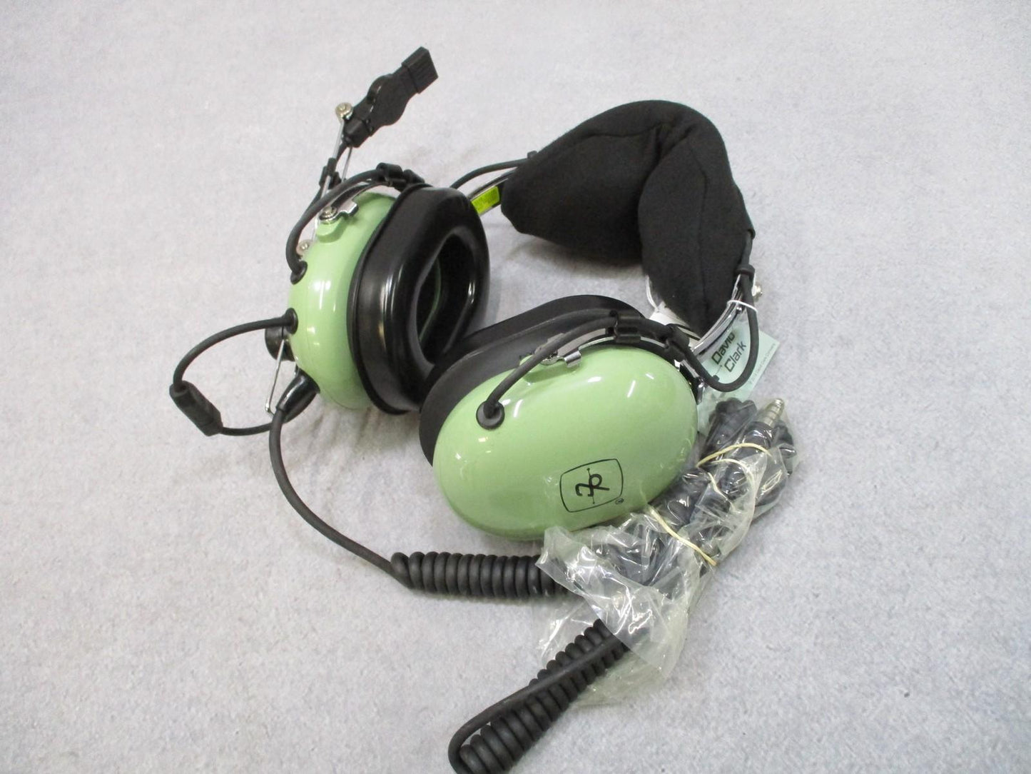 Military David Clark H10-76 Aviation Headset Noise Canceling Mic Coiled Cord