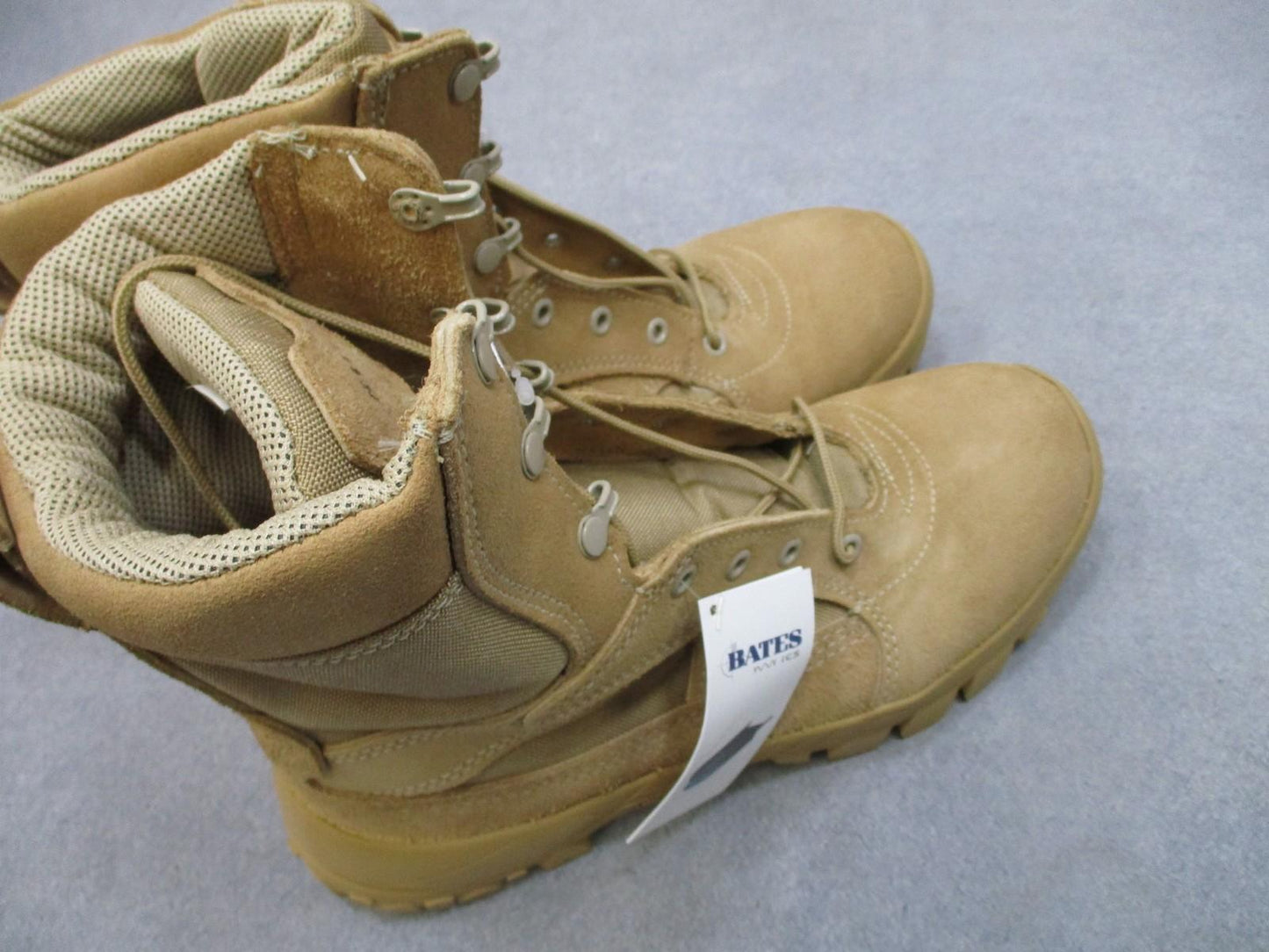 Army Bates Delta-8 Desert ICS Technology Boots Tan Suede Nylon Men's Size 10.5 M