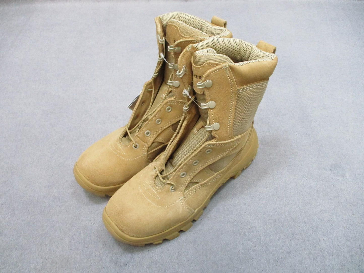 Army Bates Delta-8 Desert ICS Technology Boots Tan Suede Nylon Men's Size 10.5 M