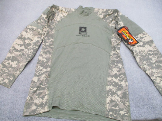 Massif Army Combat Shirt U.S. Army Digital Camo Long Sleeve Men's L New UCP ACU