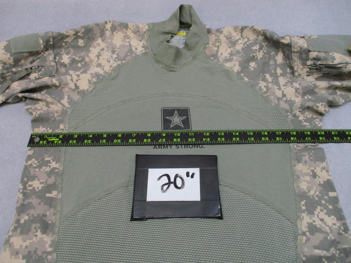 Massif Army Combat Shirt U.S. Army Digital Camo Long Sleeve Men's L New UCP ACU