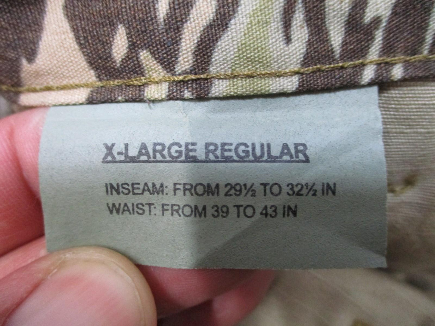 TRU-SPEC X-Large Regular Tiger Stripe Multicam Cargo Pants 50/50 Nylon Cotton