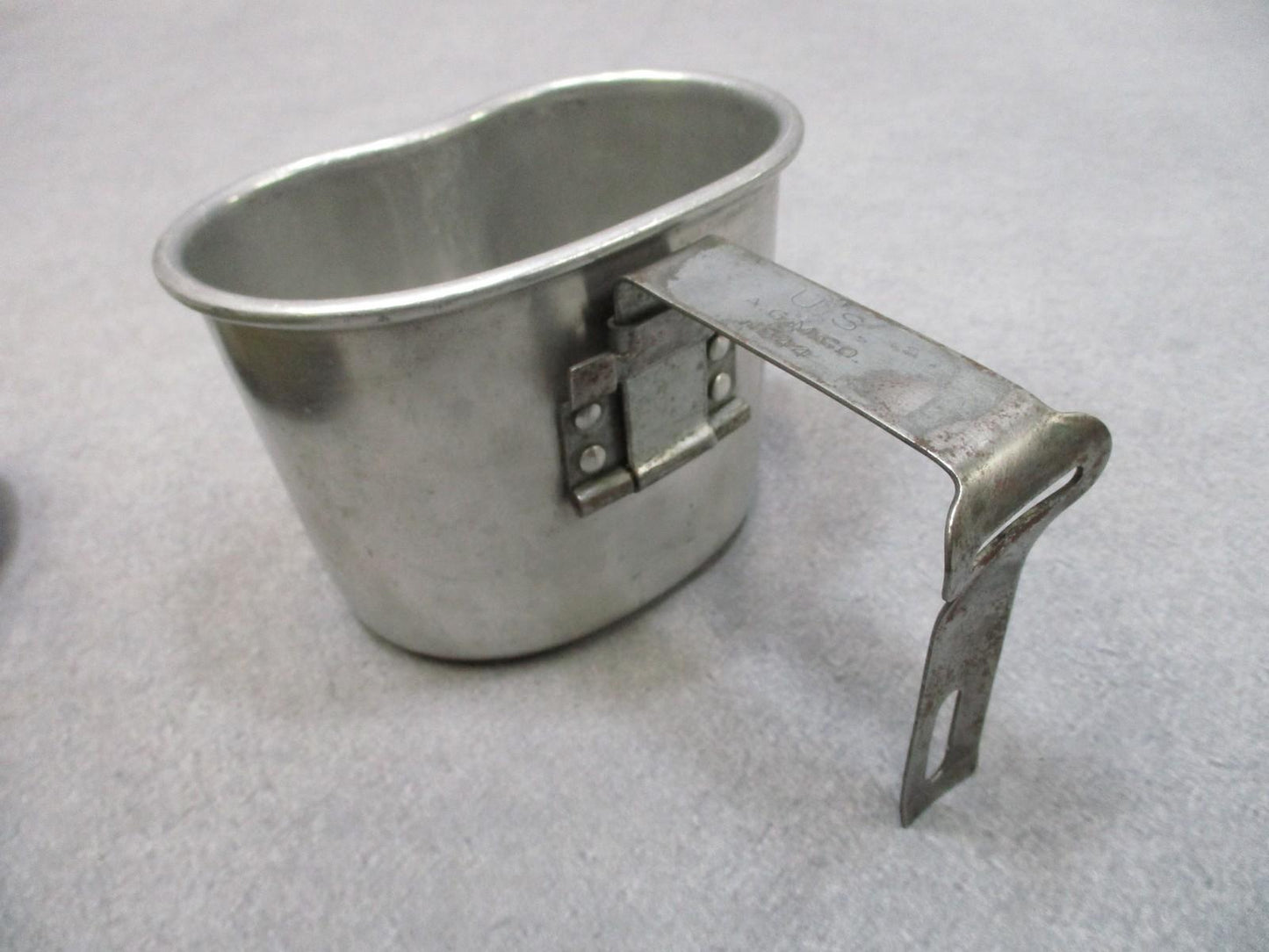 WWII Korea Era US Canteen Set 1945 AGMCO Cup 1944 Cover Vintage USGI
