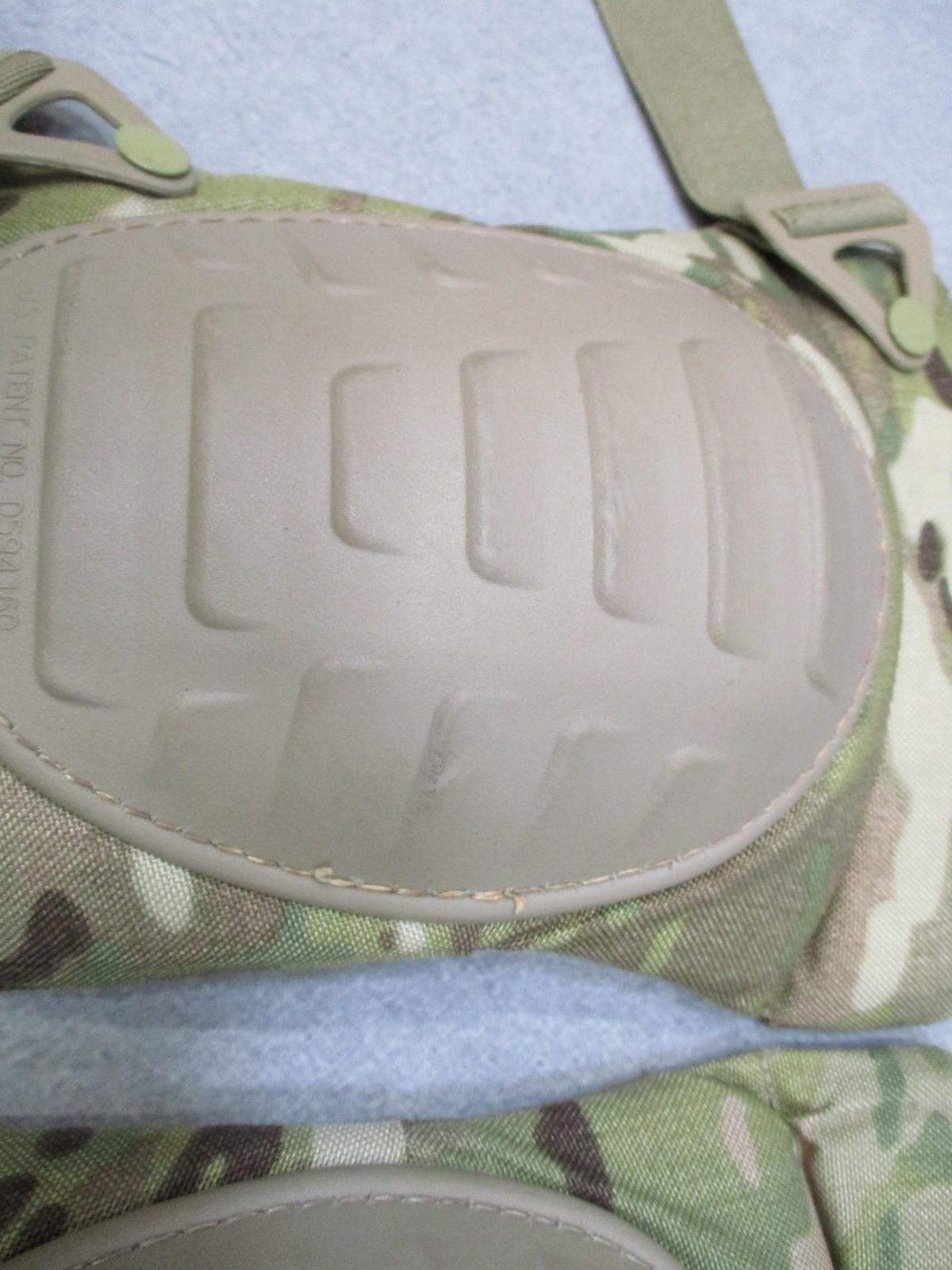 USGI McGuire-Nicholas Tactical Knee Pads MultiCam Pair Adjustable Straps Used