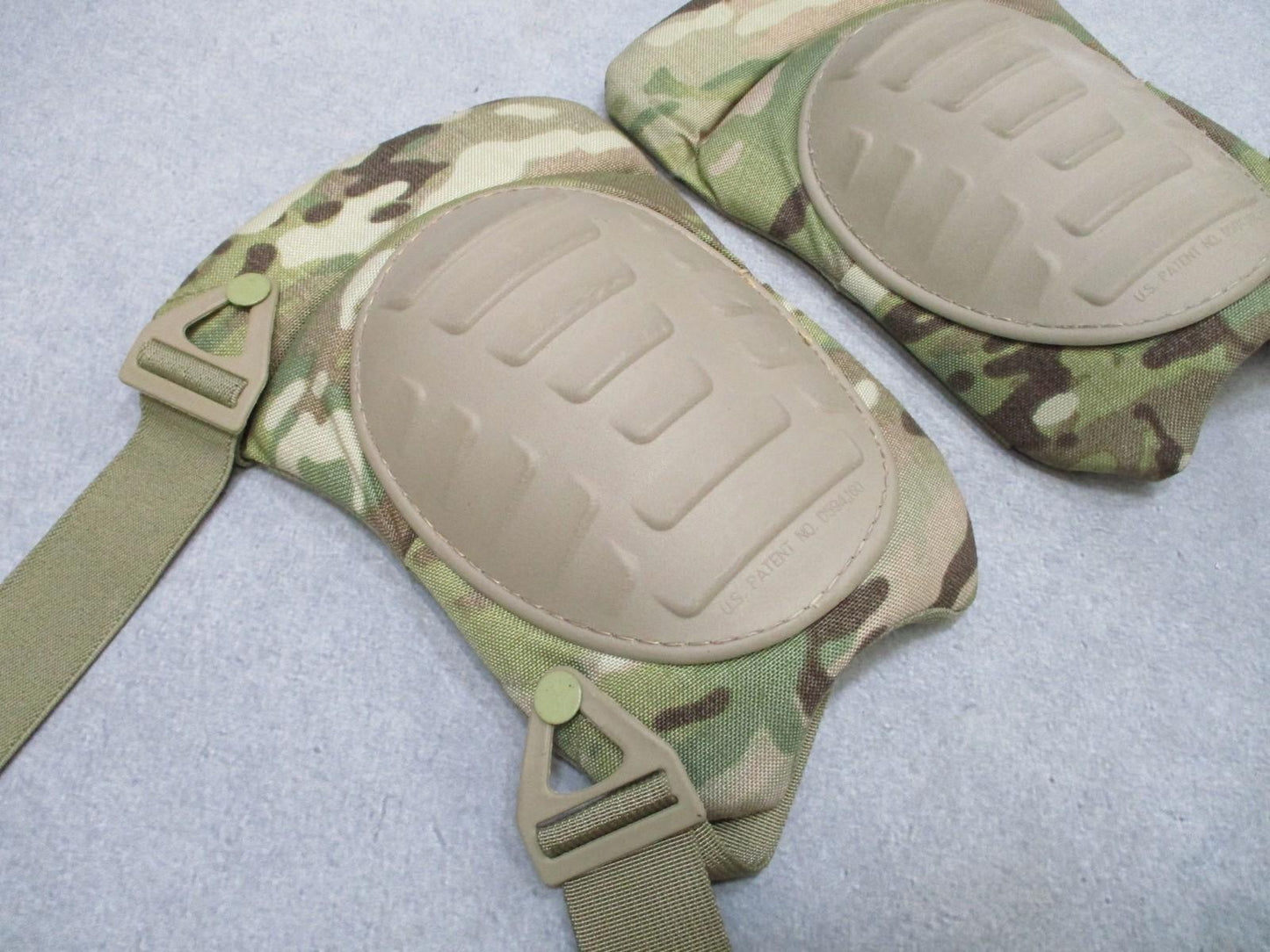 USGI McGuire-Nicholas Tactical Knee Pads MultiCam Pair Adjustable Straps Used