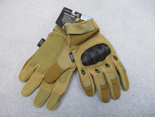 Glove Station Tactical Hard Knuckle Gloves L Tan CFT Touchscreen New Coyote