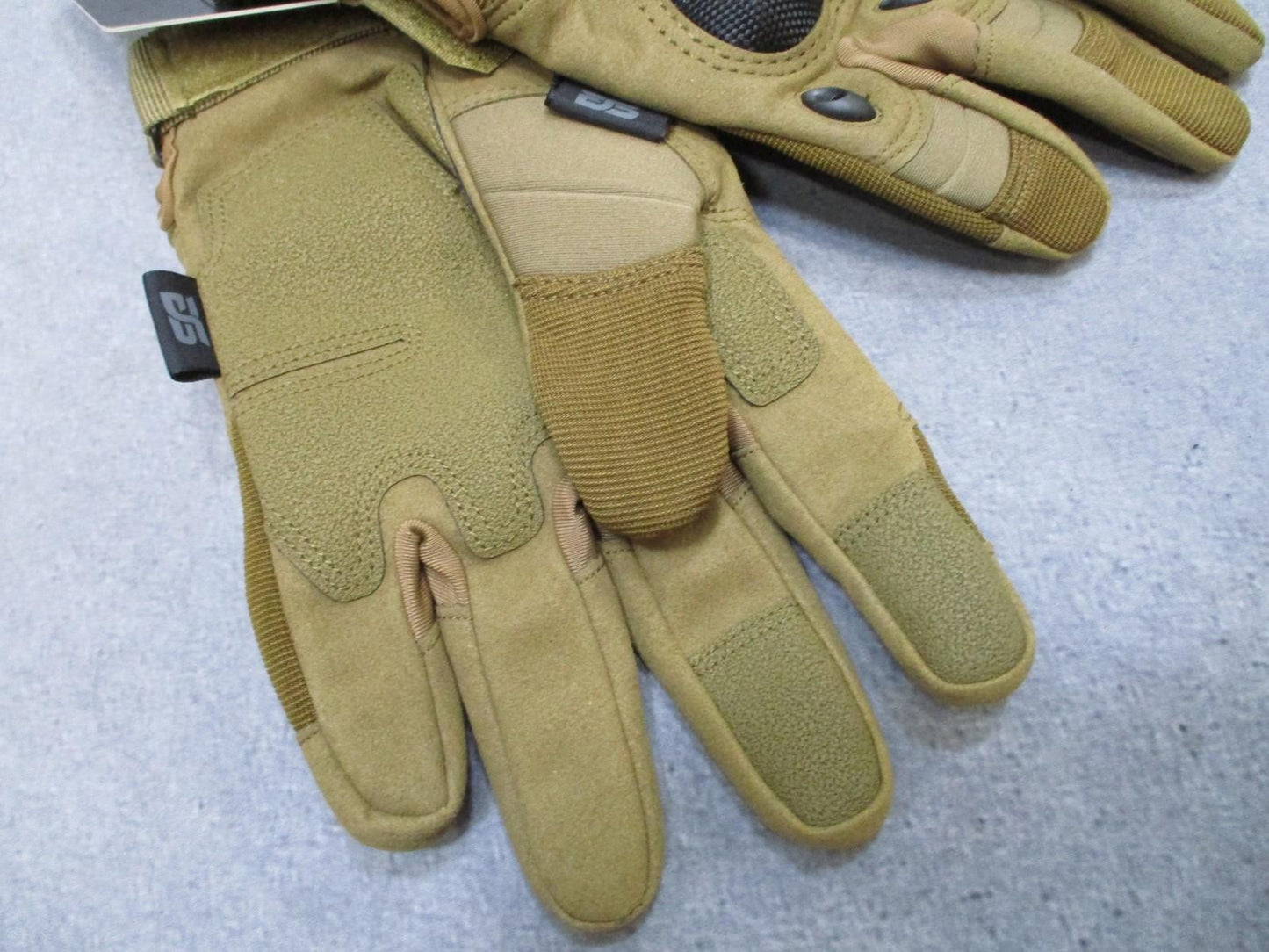Glove Station Tactical Hard Knuckle Gloves L Tan CFT Touchscreen New Coyote