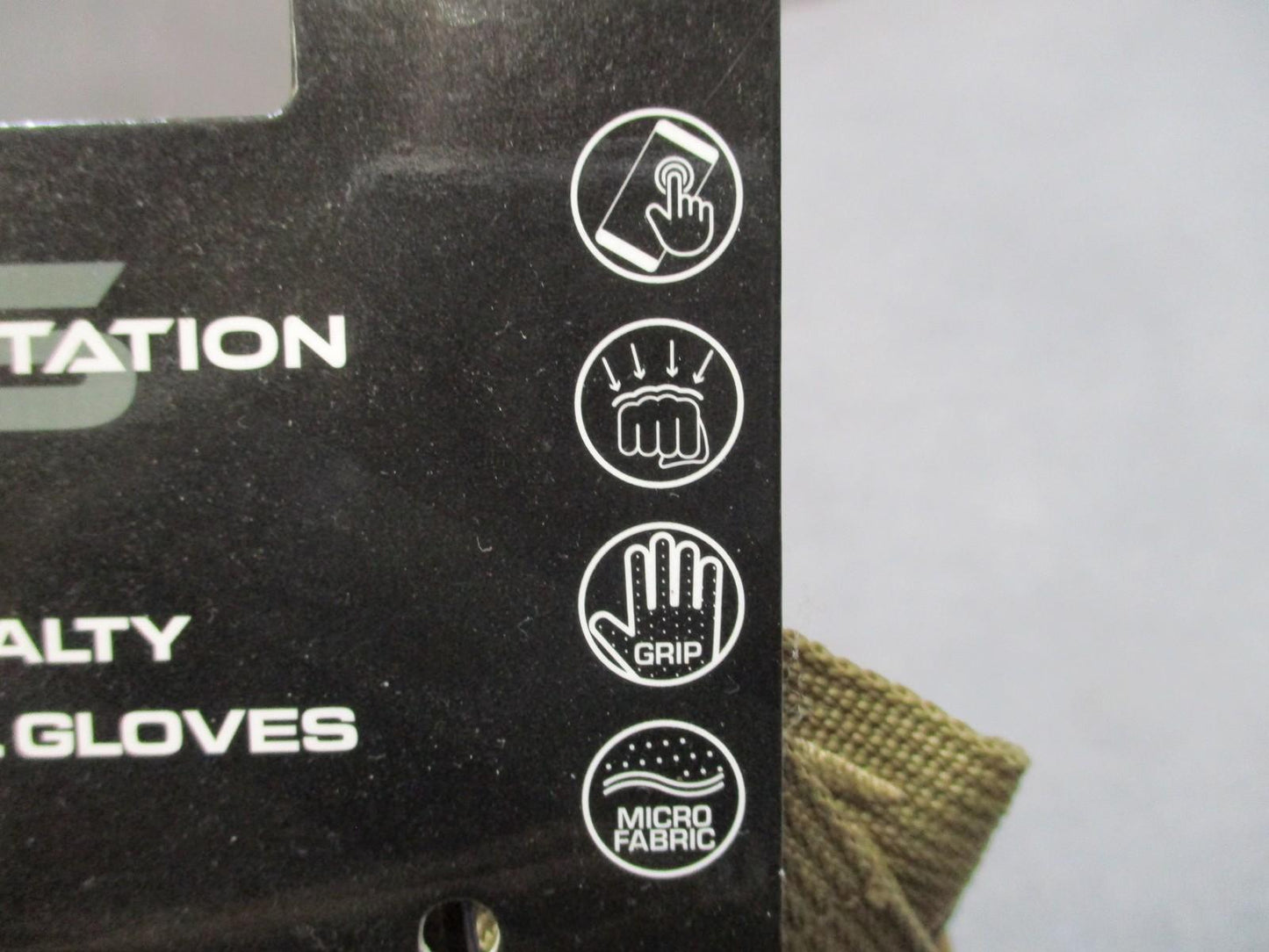 Glove Station Tactical Hard Knuckle Gloves L Tan CFT Touchscreen New Coyote