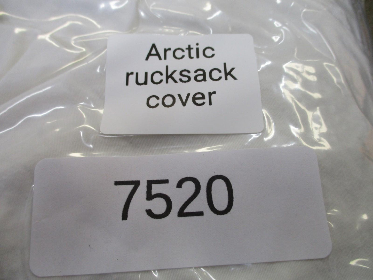 US Military Arctic Rucksack Cover White Snow Camo 100% Cotton Elastic Band