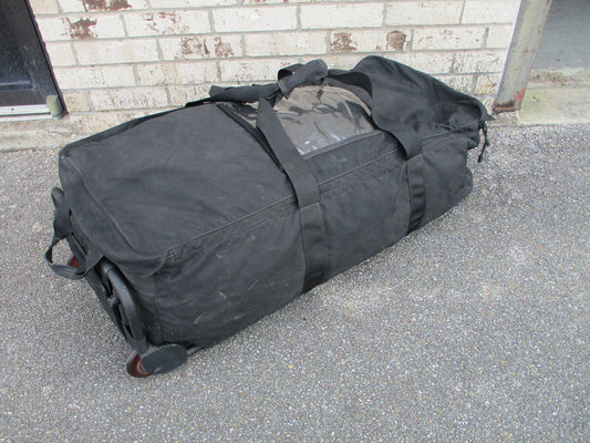 Military TAG Tactical Rolling Duffel Bag Wheeled Deployment Gear Case Black USA