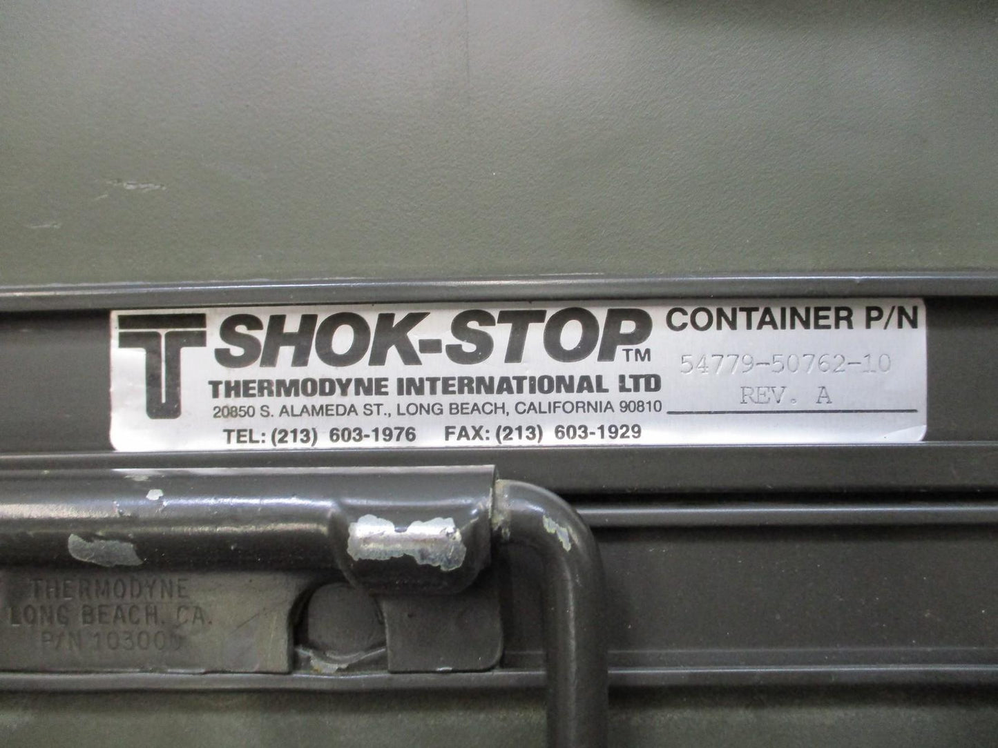 Military Thermodyne Shok-Stop Waterproof Hard Equipment Storage Case