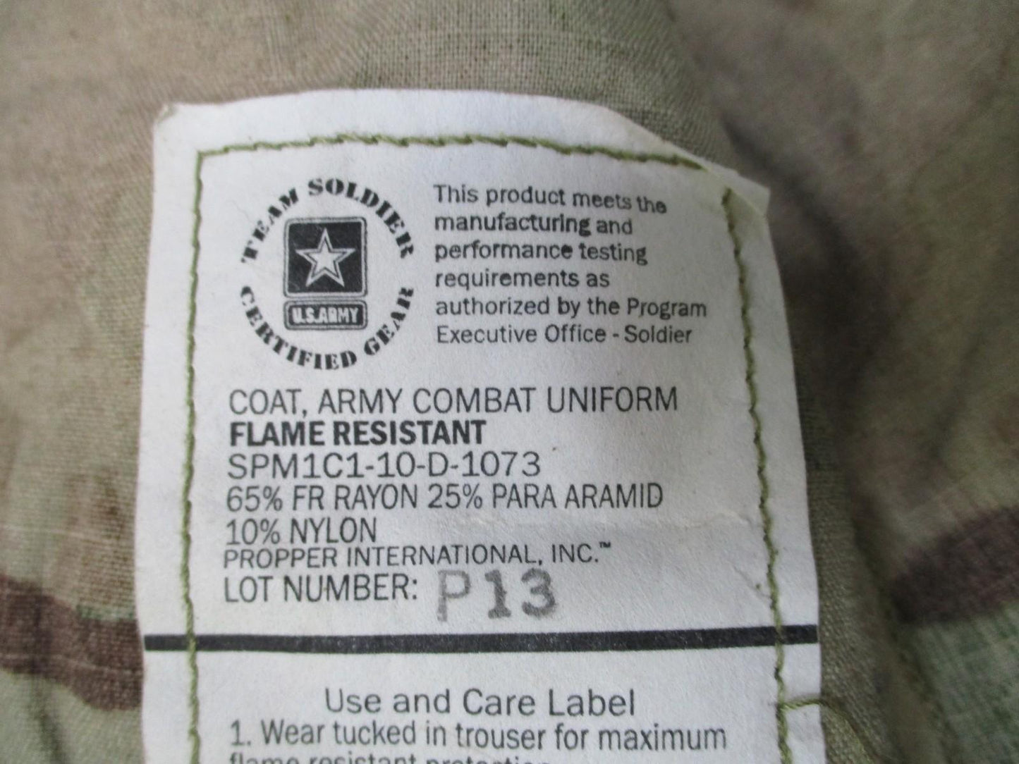 Original OEF Flame Resistant Jacket X-Large Regular MultiCam Army Uniform Top