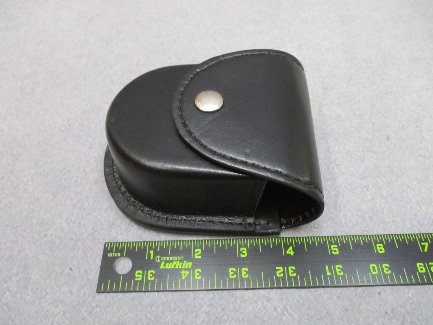 Gould & Goodrich B596 DBL Handcuff Pouch Leather Black Snap Closure Police Gear
