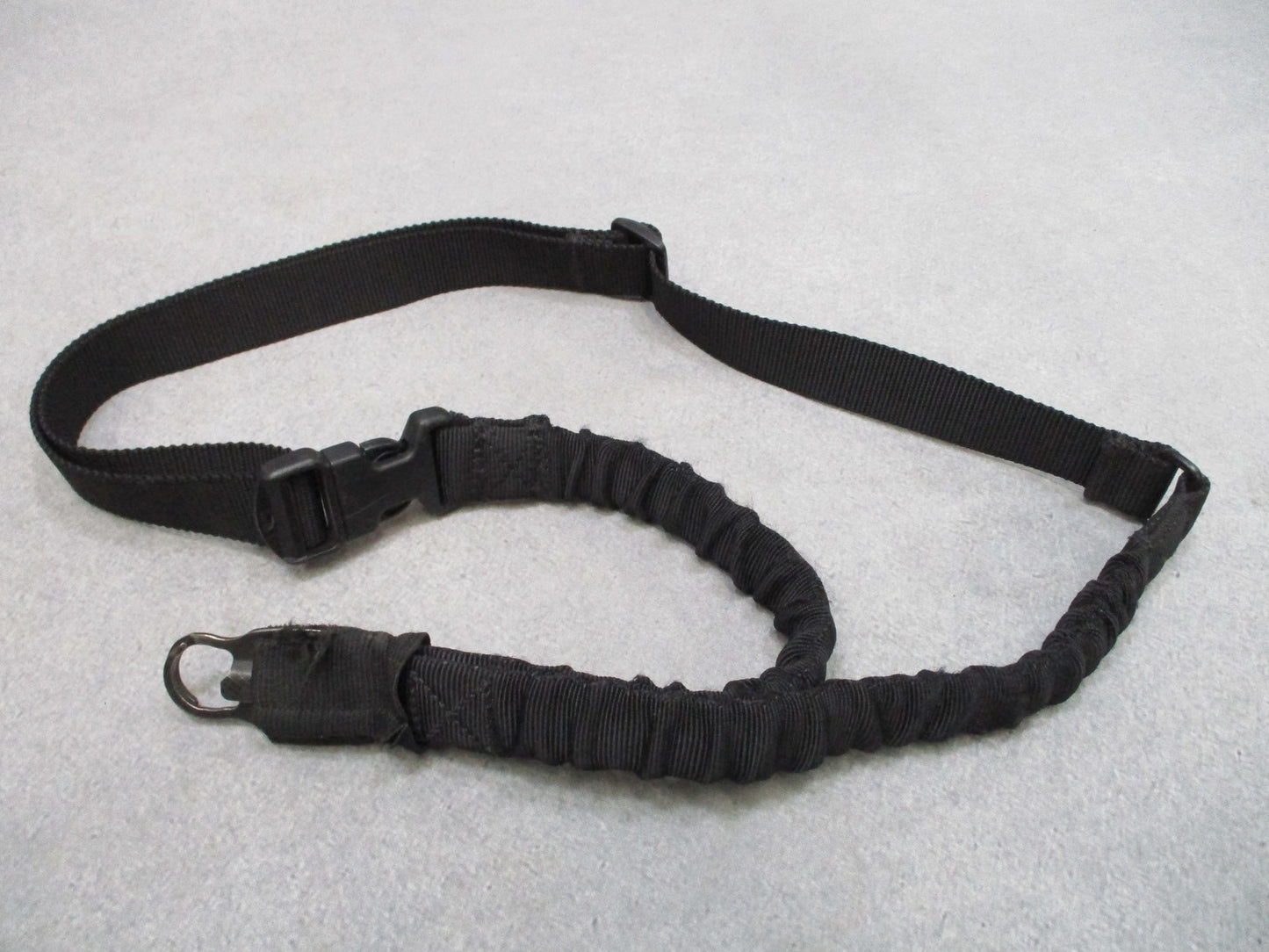 US Made Tactical Bungee One Point Sling W/ Wire Hook Black GWOT Era