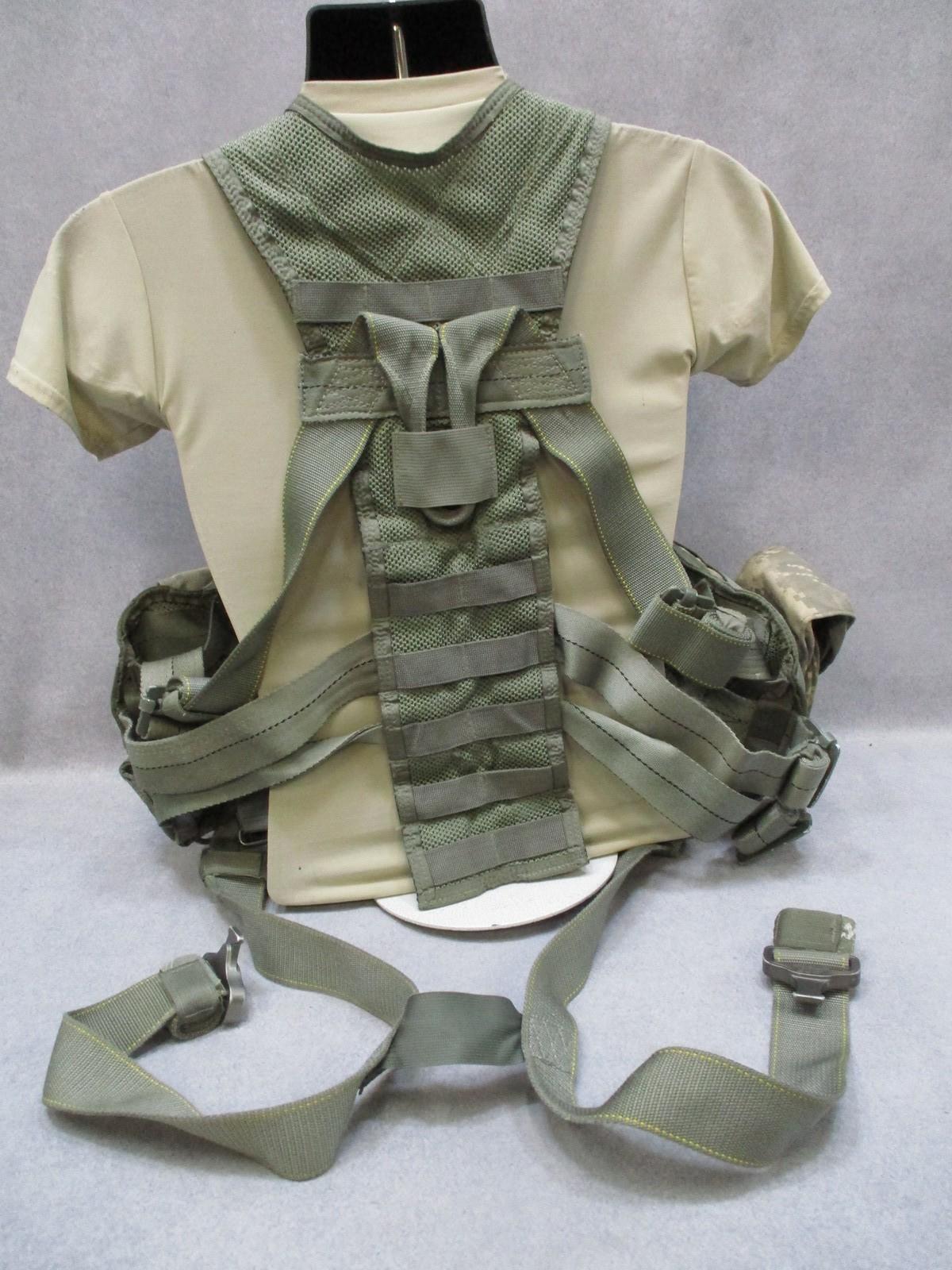 USGI Air Warrior Tactical Load Bearing Vest ACU MOLLE W/ Complete Pouch Set
