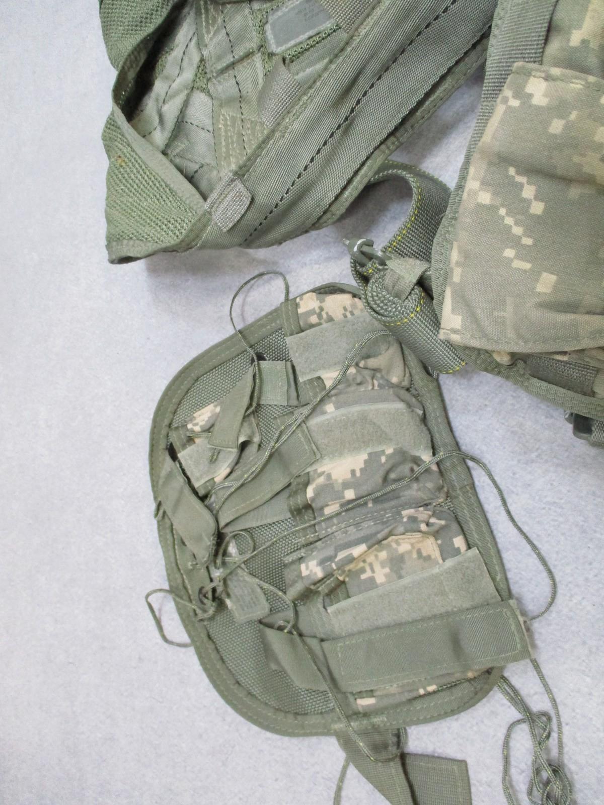 USGI Air Warrior Tactical Load Bearing Vest ACU MOLLE W/ Complete Pouch Set