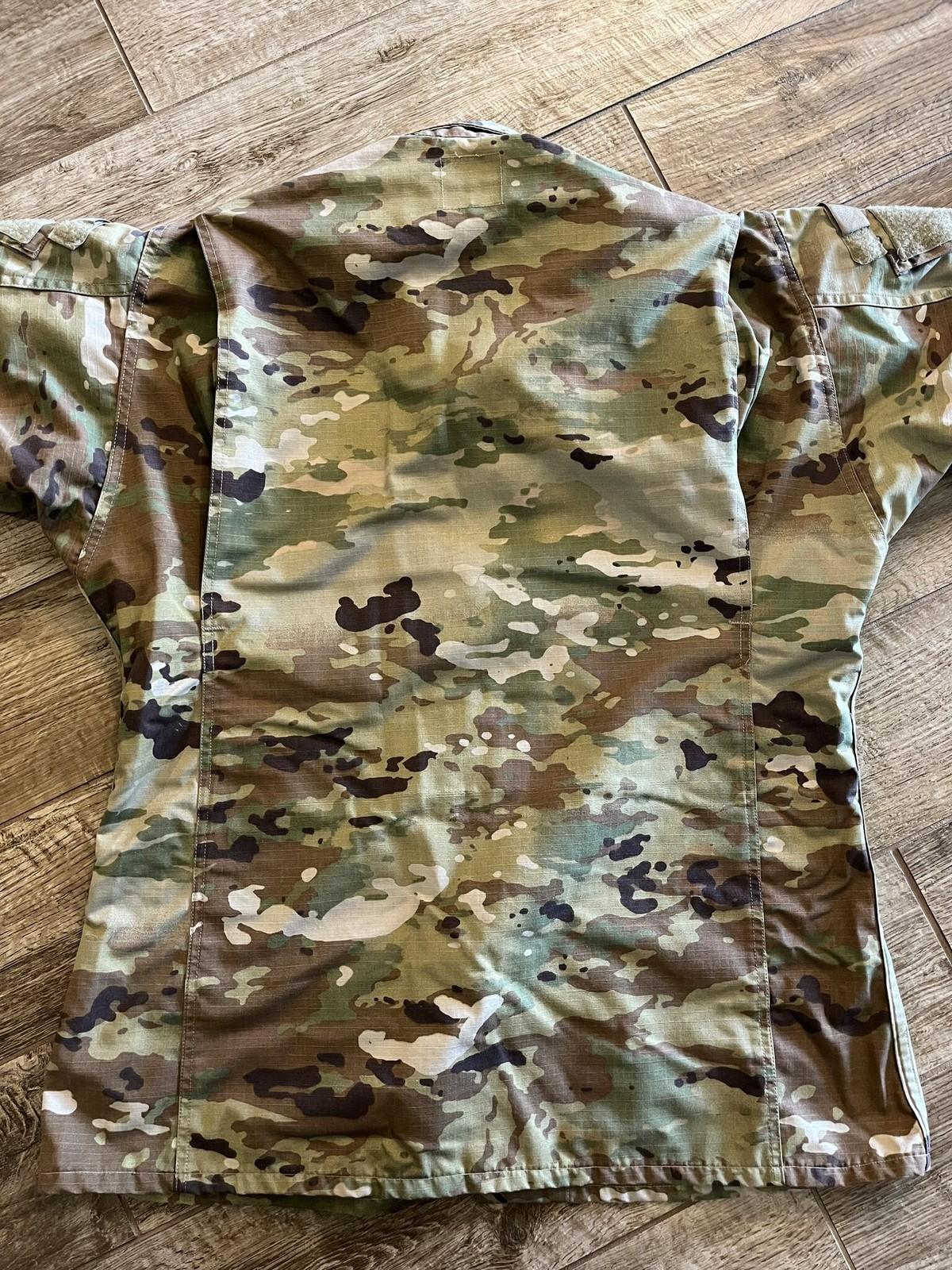 2x U.S. Army OCP Scorpion Combat Uniform  Coat w/ Patches Medium/Long