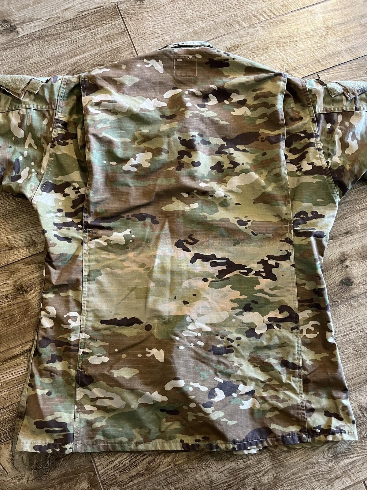 2x U.S. Army OCP Scorpion Combat Uniform  Coat w/ Patches Medium/Long