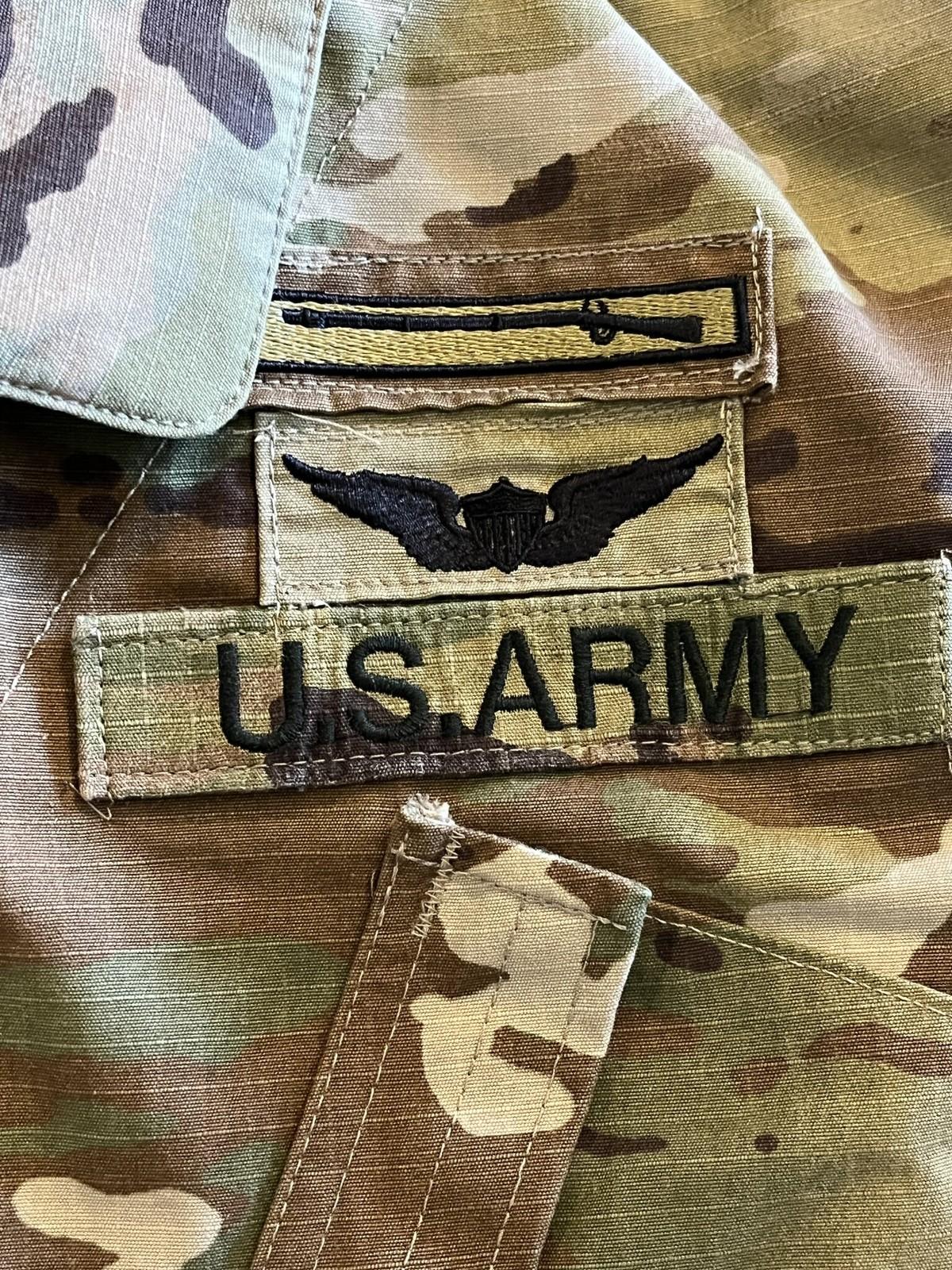 2x U.S. Army OCP Scorpion Combat Uniform  Coat w/ Patches Medium/Long