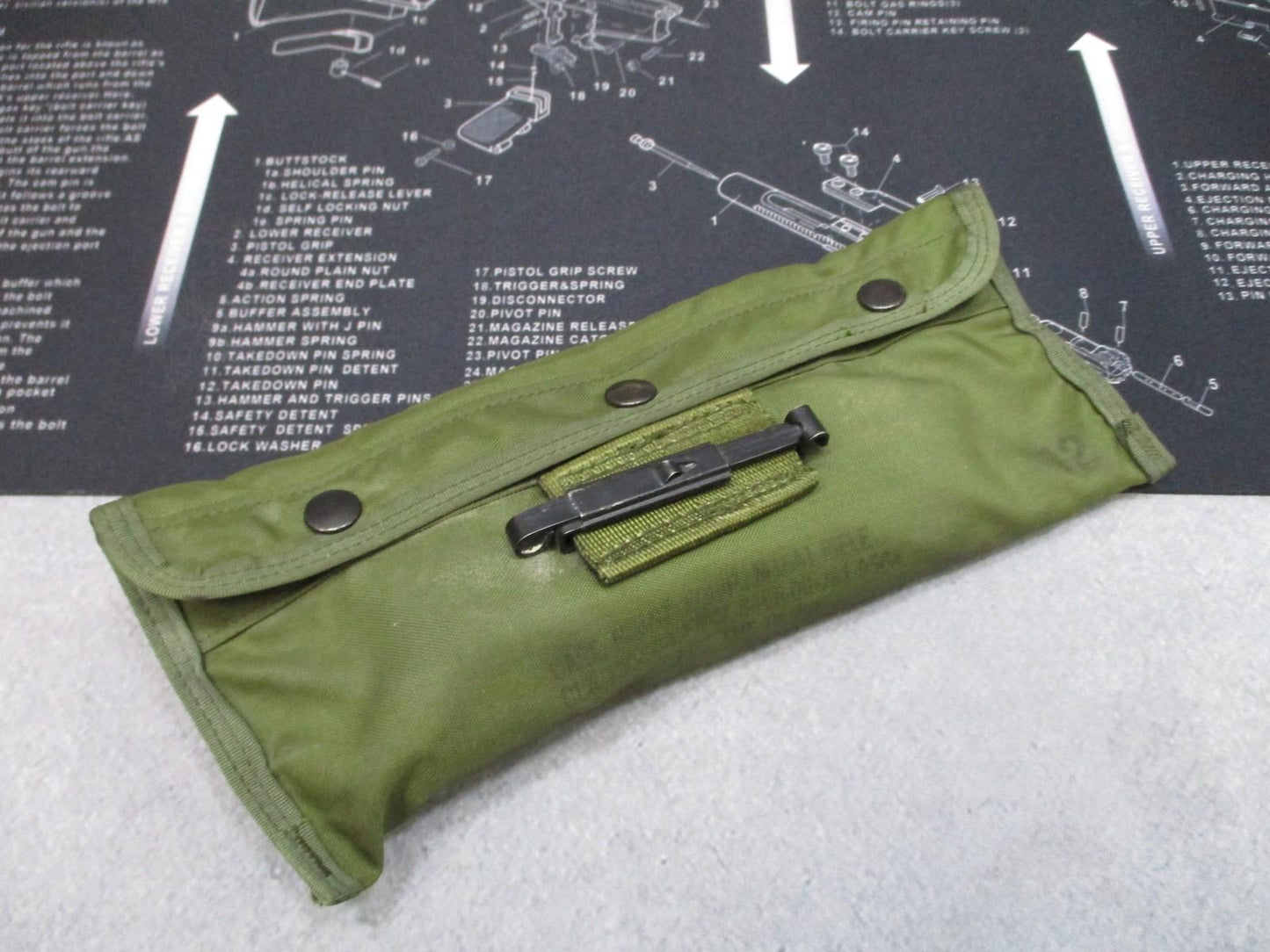USGI 5.56/.223 Rifle Cleaning Kit Bundle w/ Tactical Cleaning Mat & CLP Oil