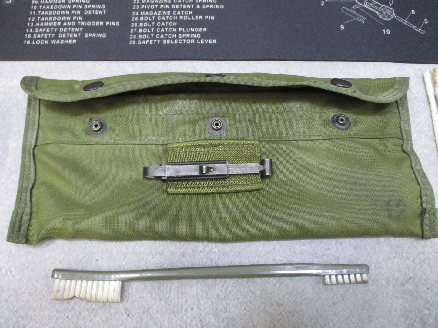 USGI 5.56/.223 Rifle Cleaning Kit Bundle w/ Tactical Cleaning Mat & CLP Oil