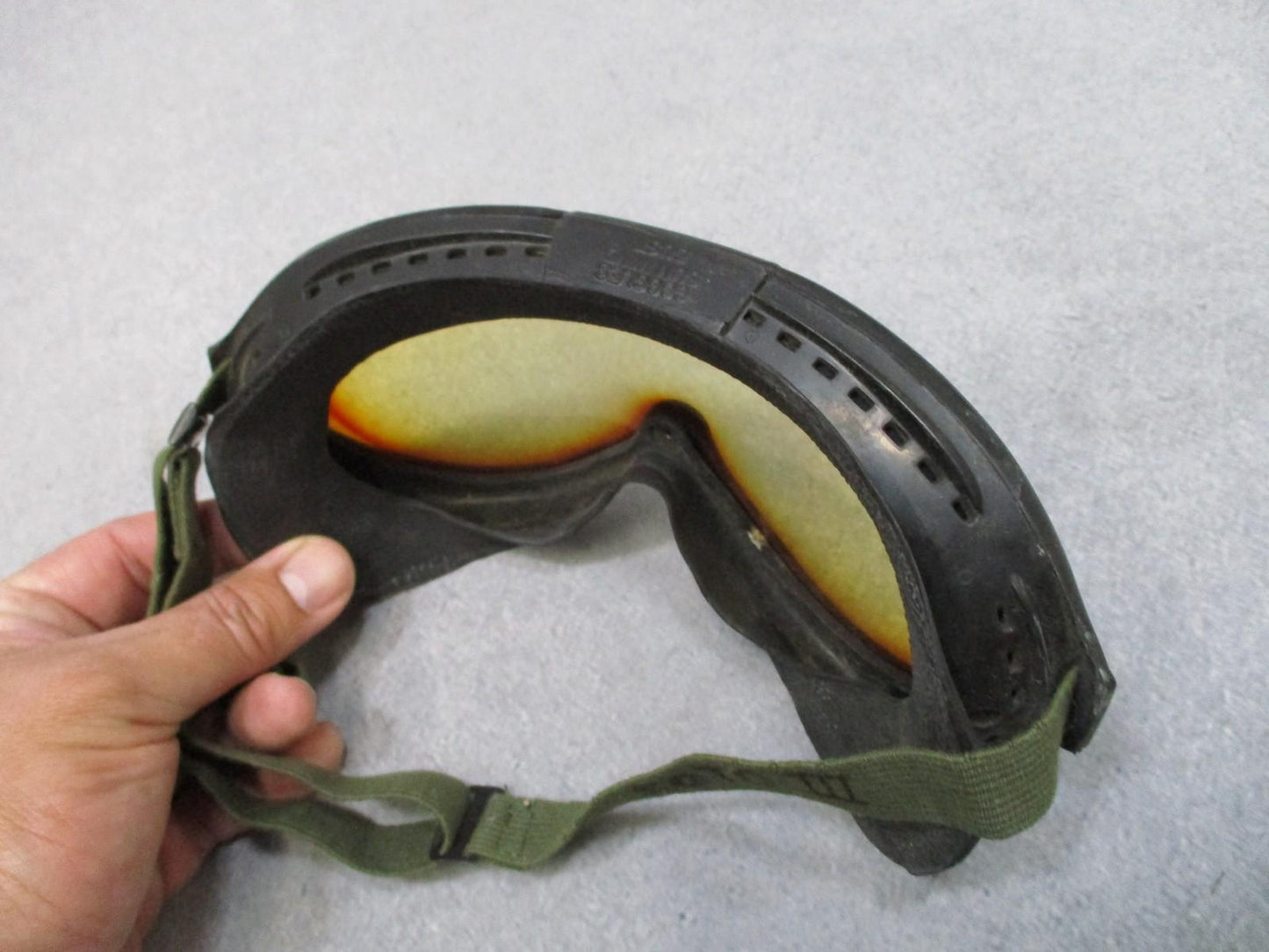 Vintage OmniTech Goggles Sun Wind Dust w/ Case & 2 Lenses - Military USGI