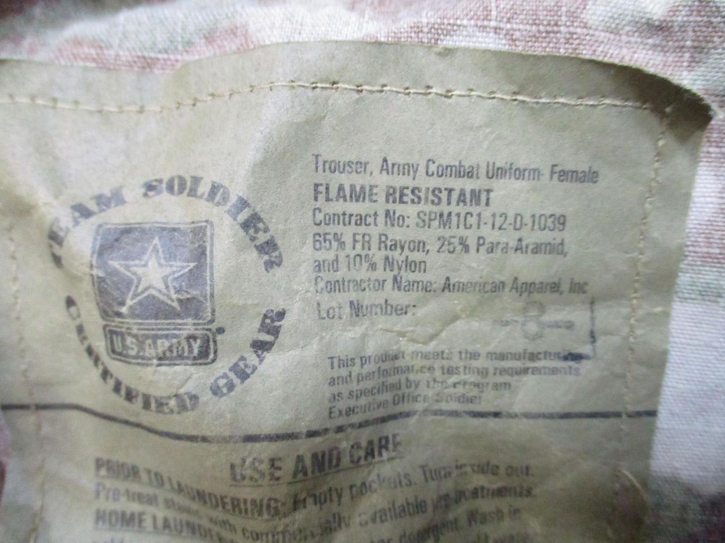 US Army ACU Flame Resistant Combat Uniform Pants Female OCP Cargo Size 35-Reg