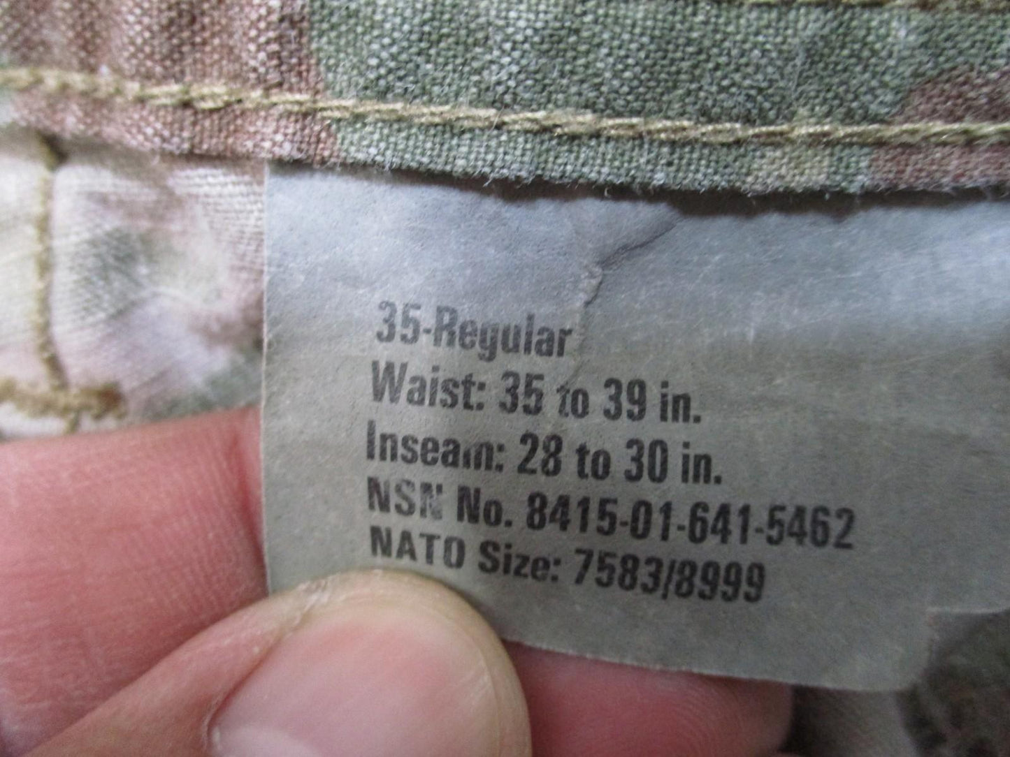 US Army ACU Flame Resistant Combat Uniform Pants Female OCP Cargo Size 35-Reg