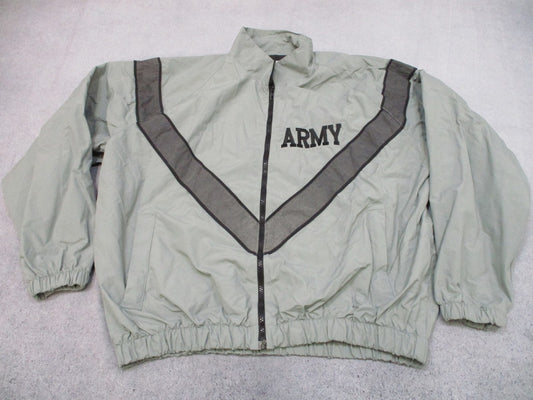 SKILCRAFT Army IPFU Jacket Windbreaker Lightweight Reflective Stripes Large/Reg