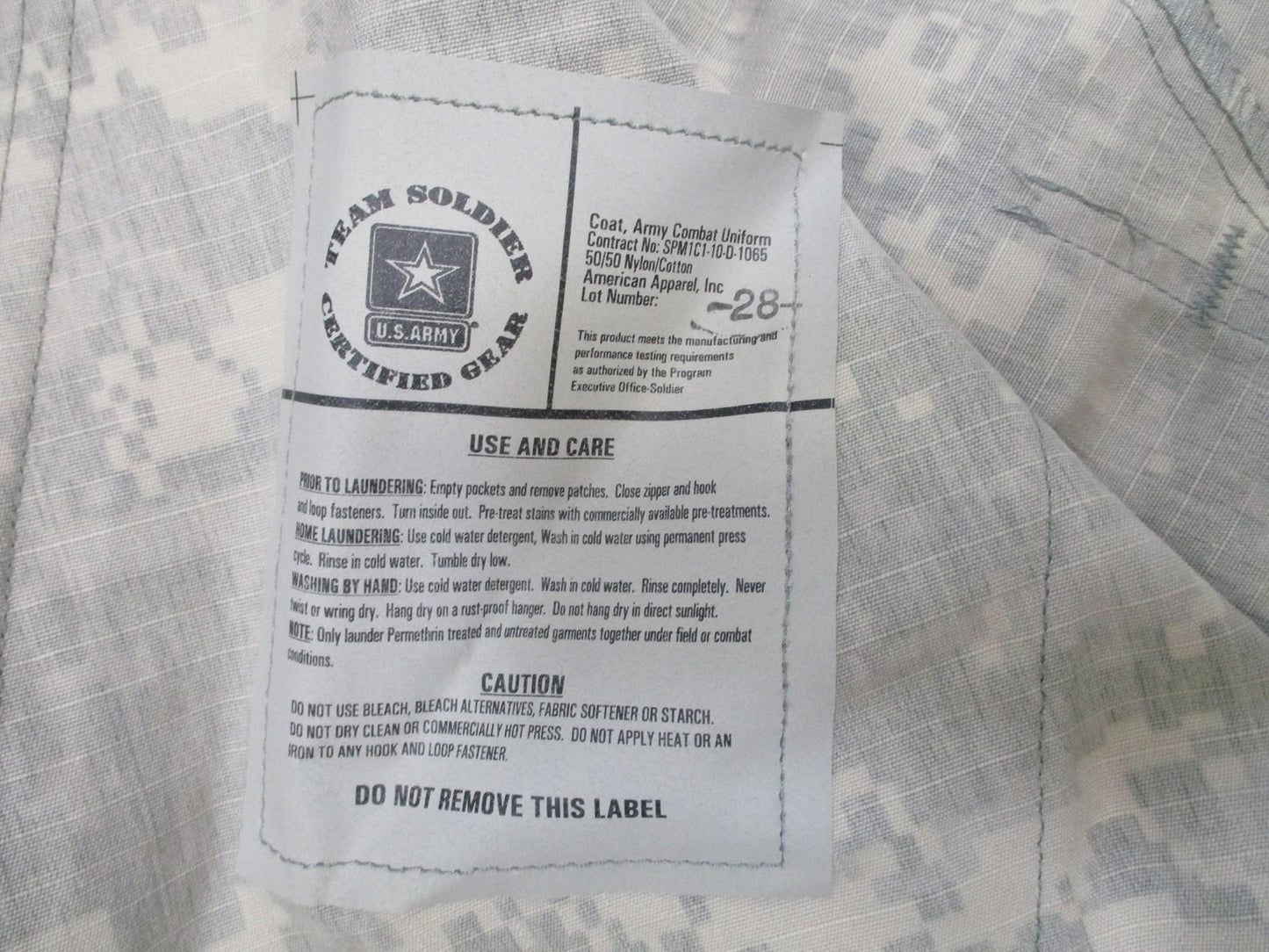 US Army ACU Jacket Medium-Short Digital Camo Combat Uniform Coat