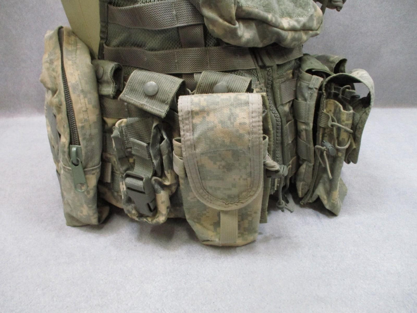 USGI MOLLE II FLC Fighting Load Carrier Vest w/ Pouches ACU Camo Tactical Tailor