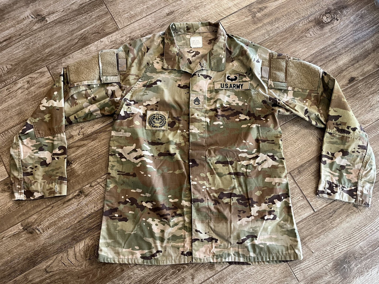 US Army OCP Scorpion Hot Weather Combat Uniform Shirt Jacket Large-Long