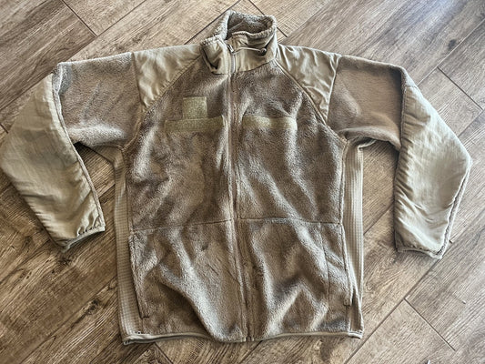 Polartec Gen III Level 3 Fleece Jacket Small-Regular Tan Military Cold Weather
