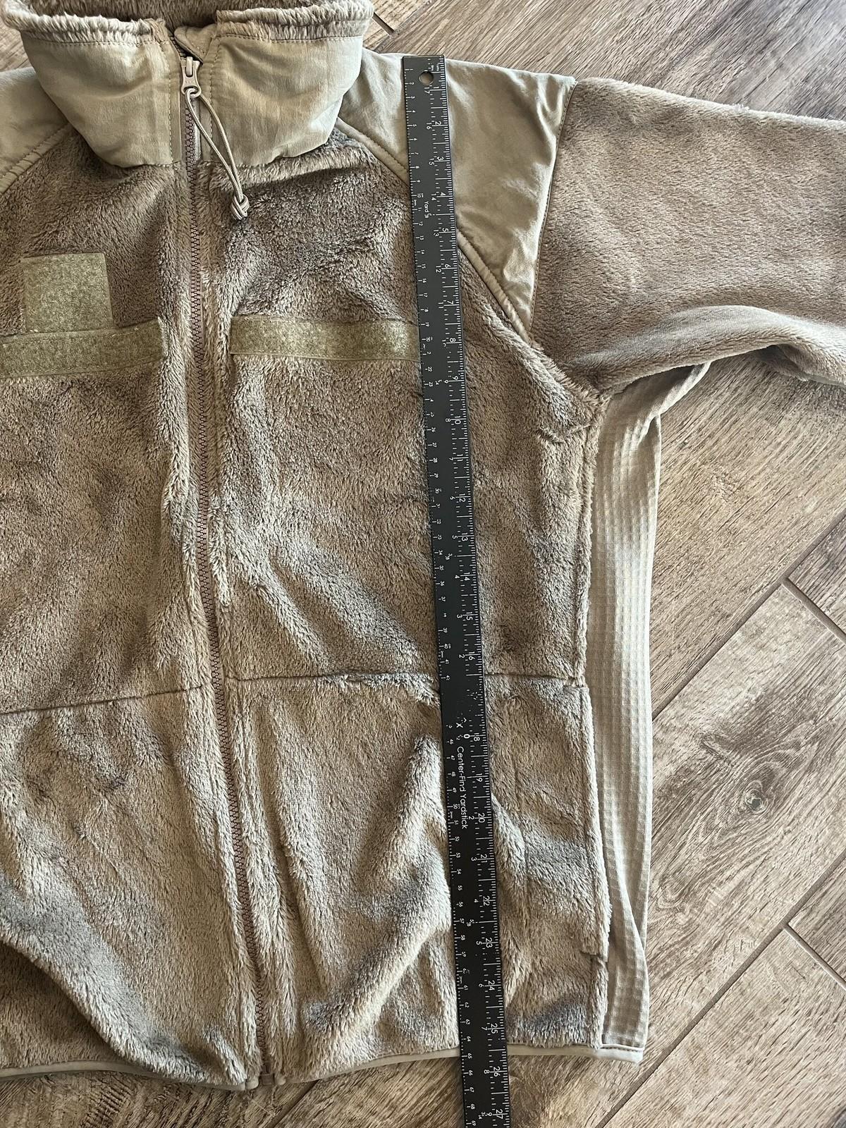 Polartec Gen III Level 3 Fleece Jacket Small-Regular Tan Military Cold Weather