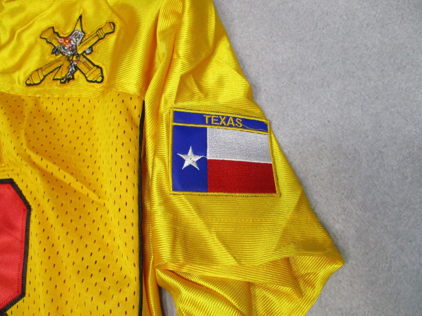 IRON HORSE #78 ARMY ADA FOOTBALL JERSEY XL 35TH AIR DEFENSE TEXAS USA PATCHES