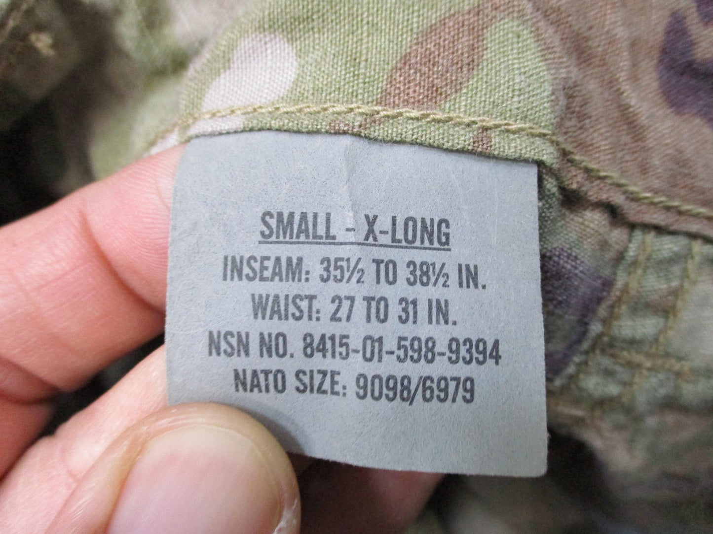 US Army ACU Flame Resistant Combat Uniform Pants OCP Unisex Small-X-Long