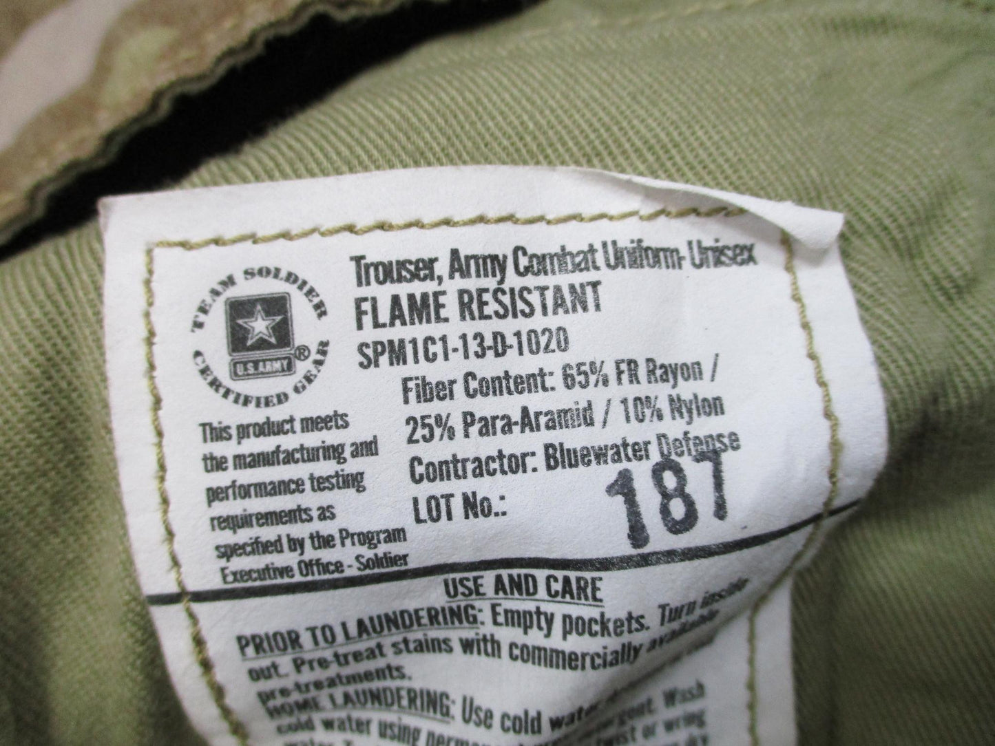 US Army ACU Flame Resistant Combat Uniform Pants OCP Unisex Small-X-Long