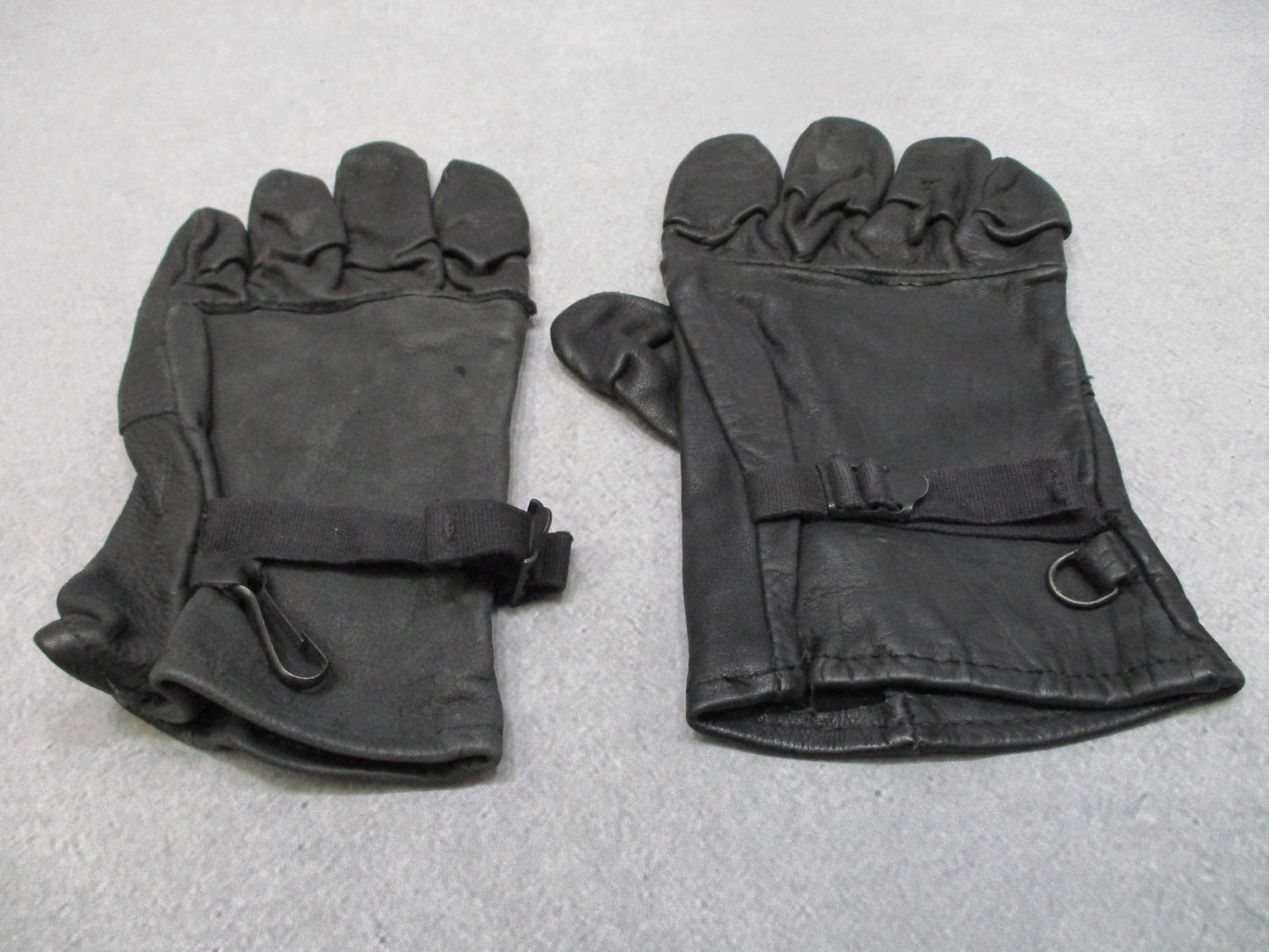 US Army Rappel Leather Light Duty Gloves Men Women Size 5 Black Fast Rope