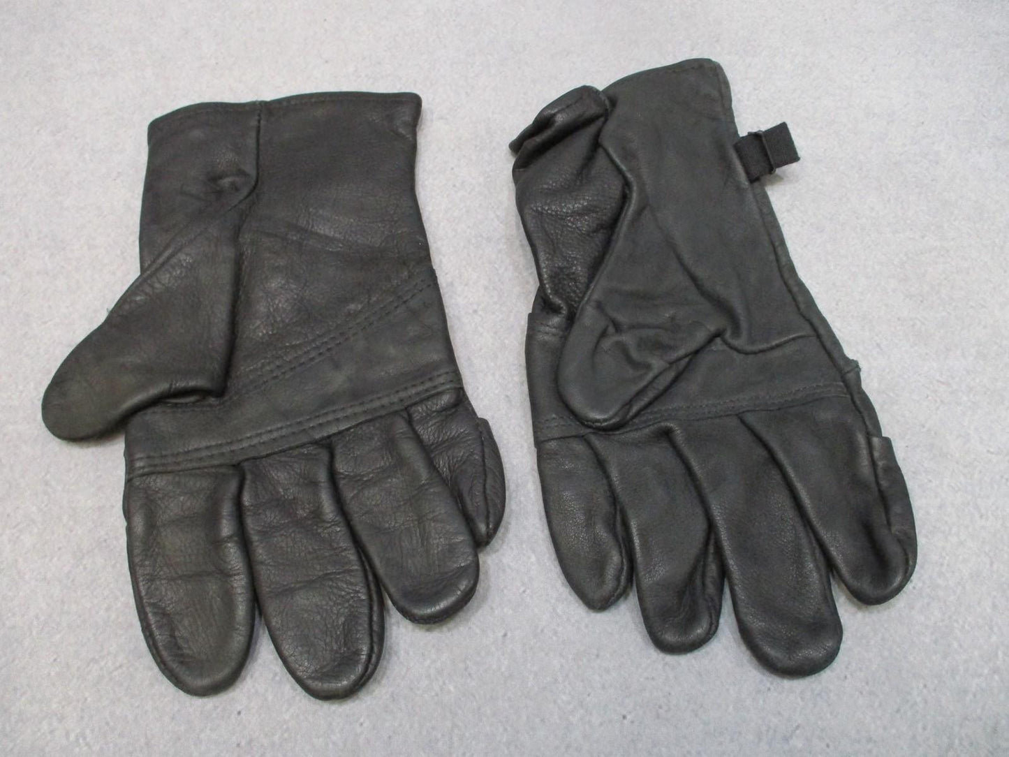 US Army Rappel Leather Light Duty Gloves Men Women Size 5 Black Fast Rope