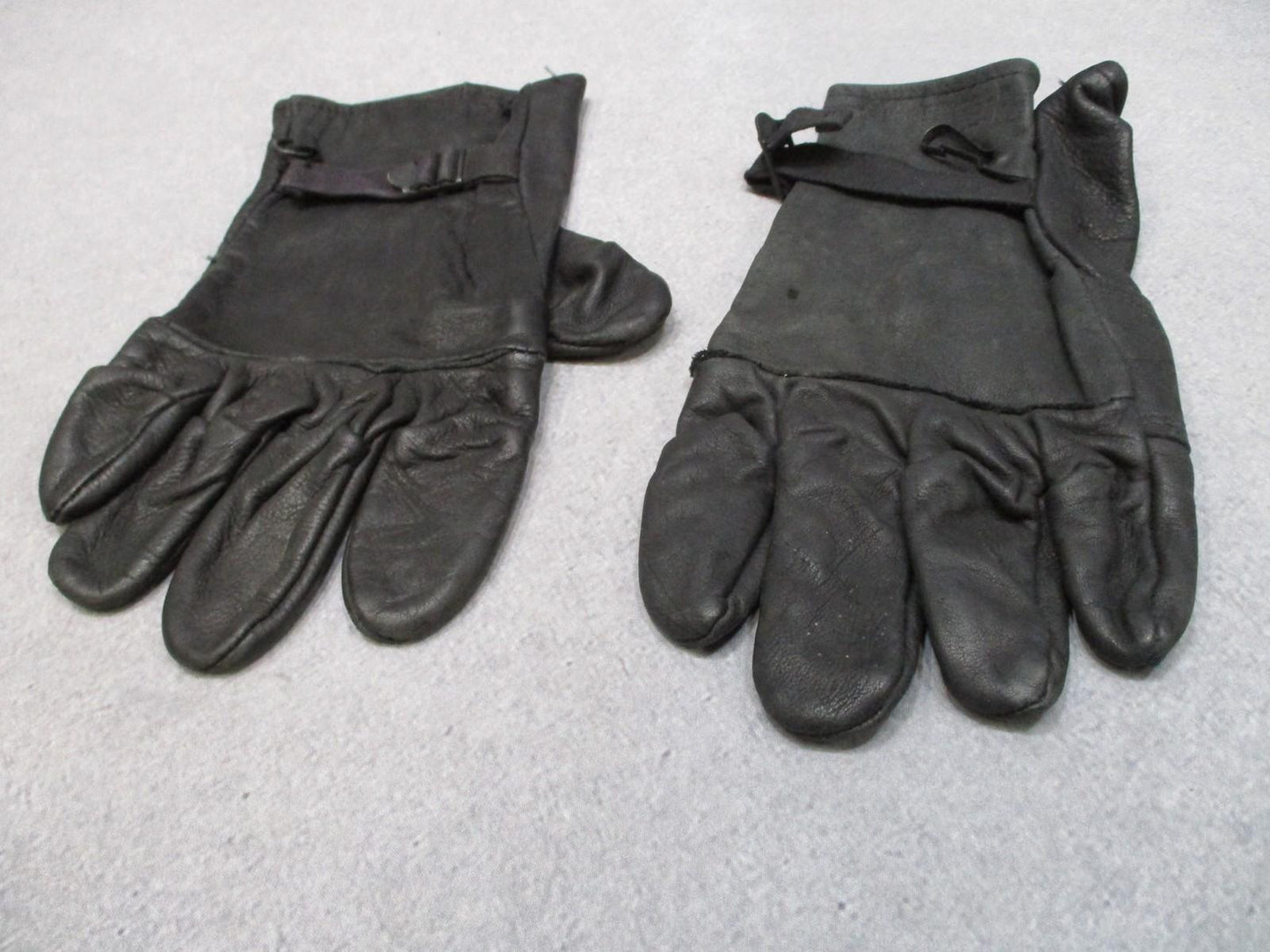 US Army Rappel Leather Light Duty Gloves Men Women Size 5 Black Fast Rope