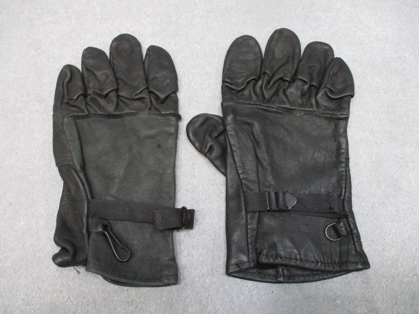 US Army Rappel Leather Light Duty Gloves Men Women Size 5 Black Fast Rope