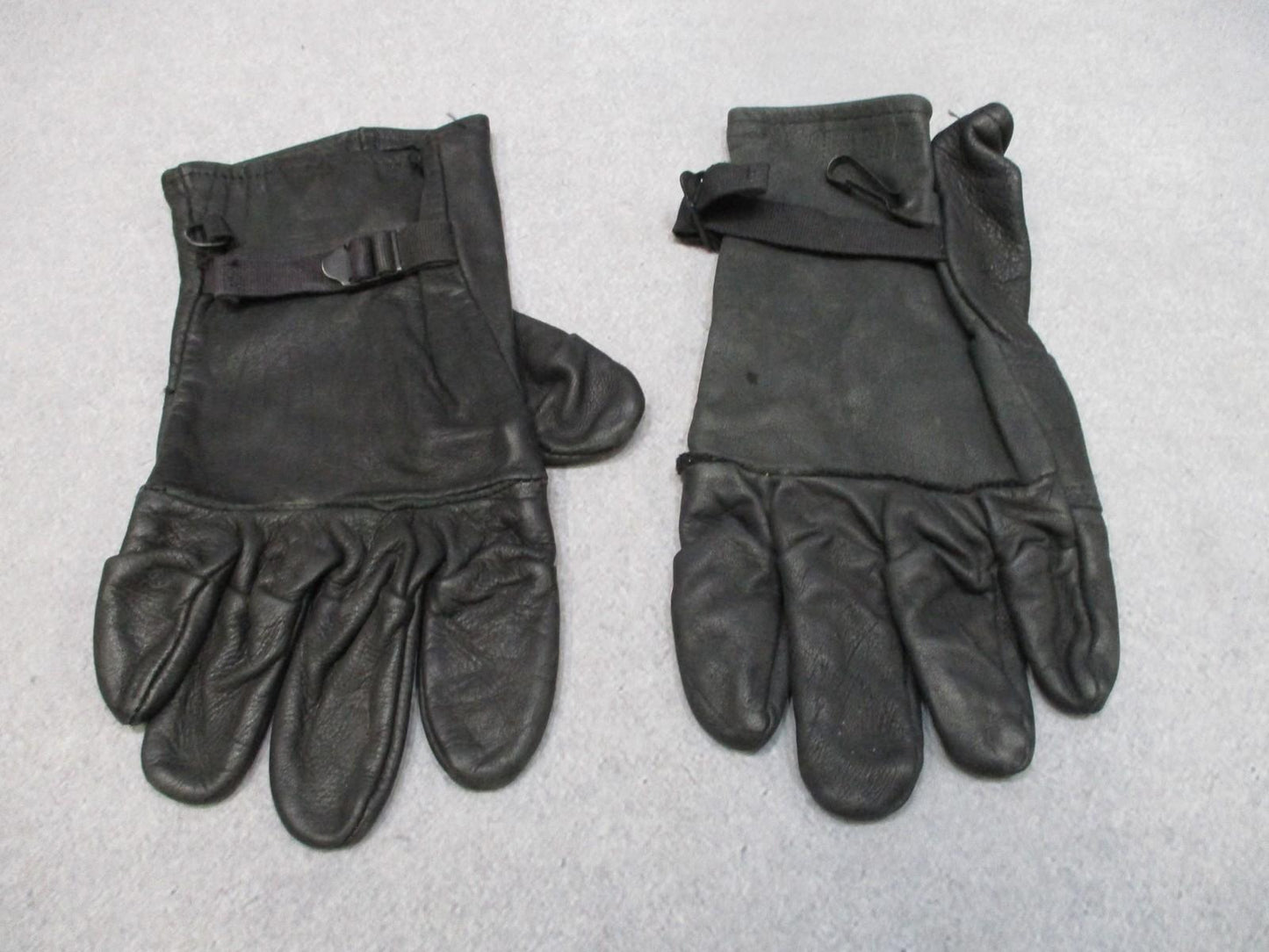 US Army Rappel Leather Light Duty Gloves Men Women Size 5 Black Fast Rope