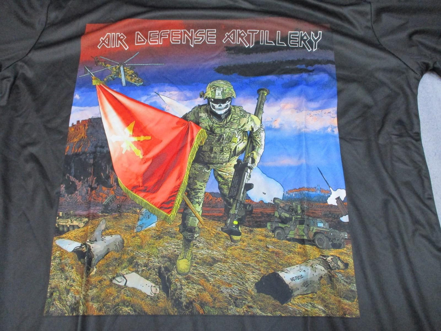 US Army FSP Air Defense Artillery Graphic T-Shirt Men's Size XL New
