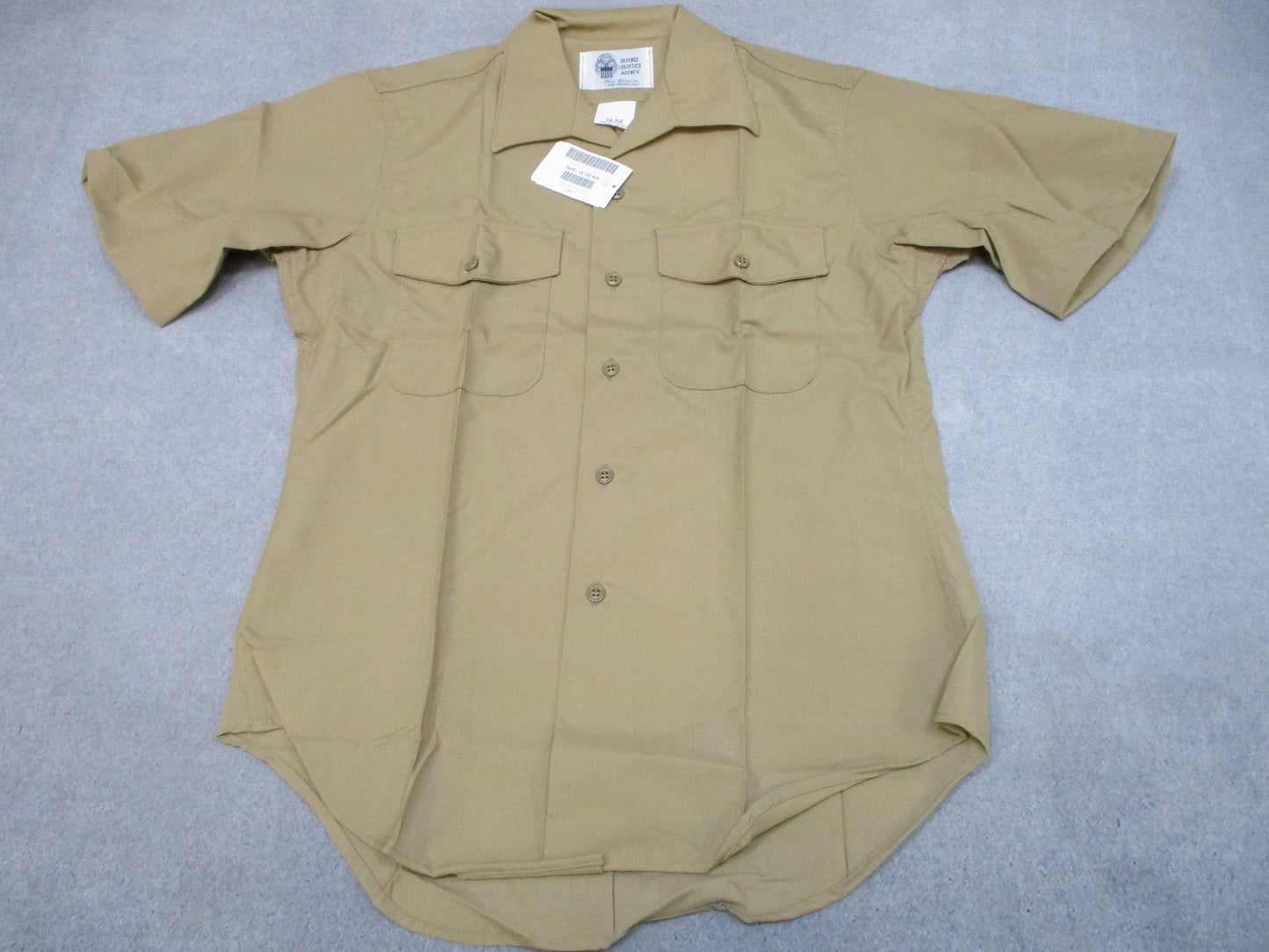 USMC Marine Corps Khaki Dress Shirt 15.5 Short Sleeve Uniform Shirt New USA
