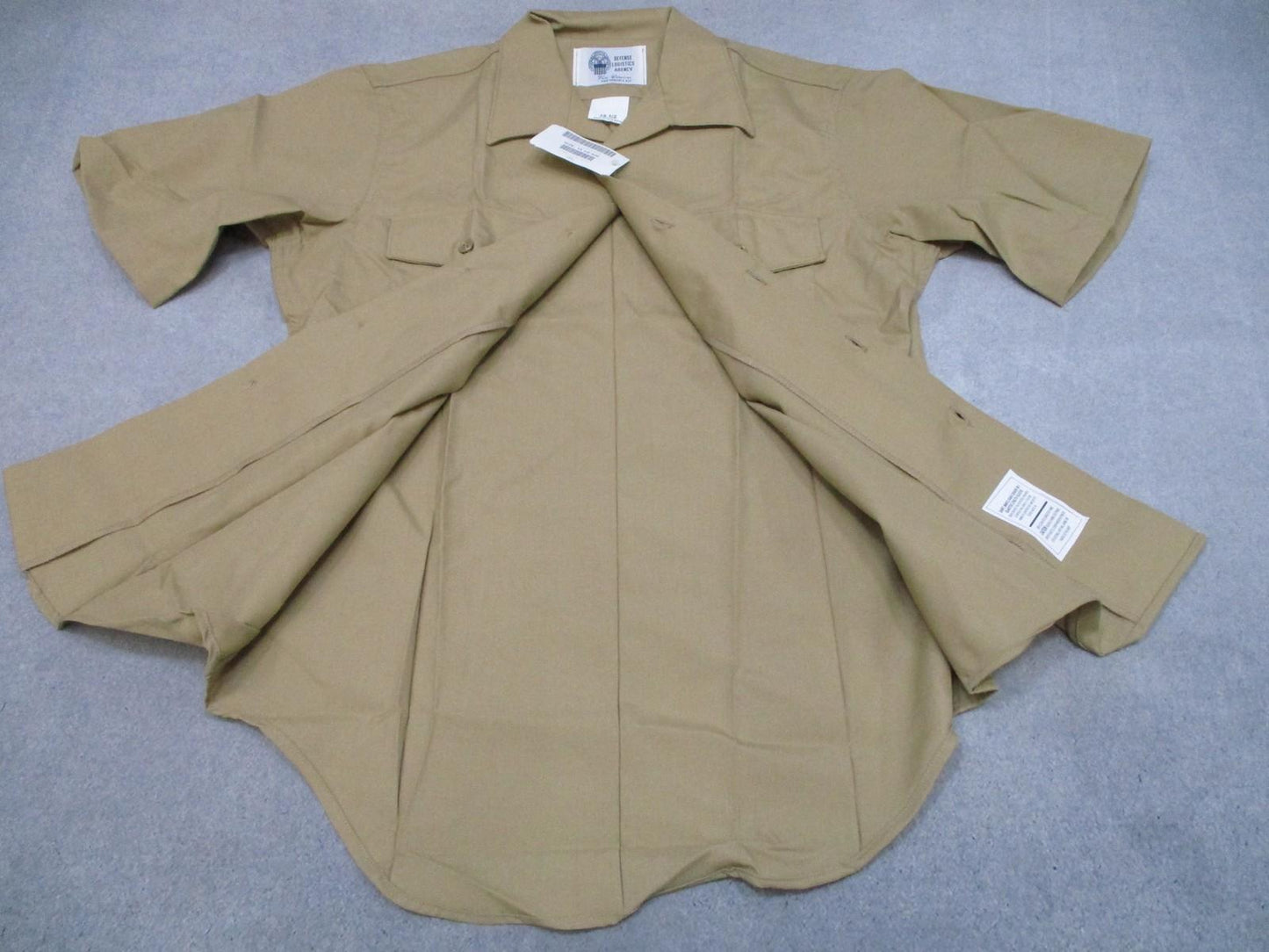 USMC Marine Corps Khaki Dress Shirt 15.5 Short Sleeve Uniform Shirt New USA