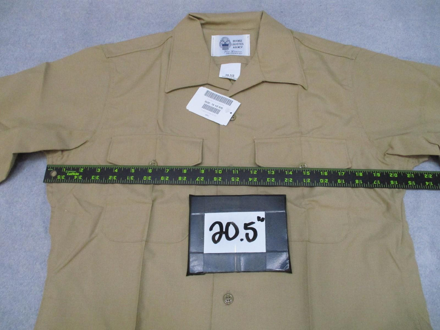 USMC Marine Corps Khaki Dress Shirt 15.5 Short Sleeve Uniform Shirt New USA