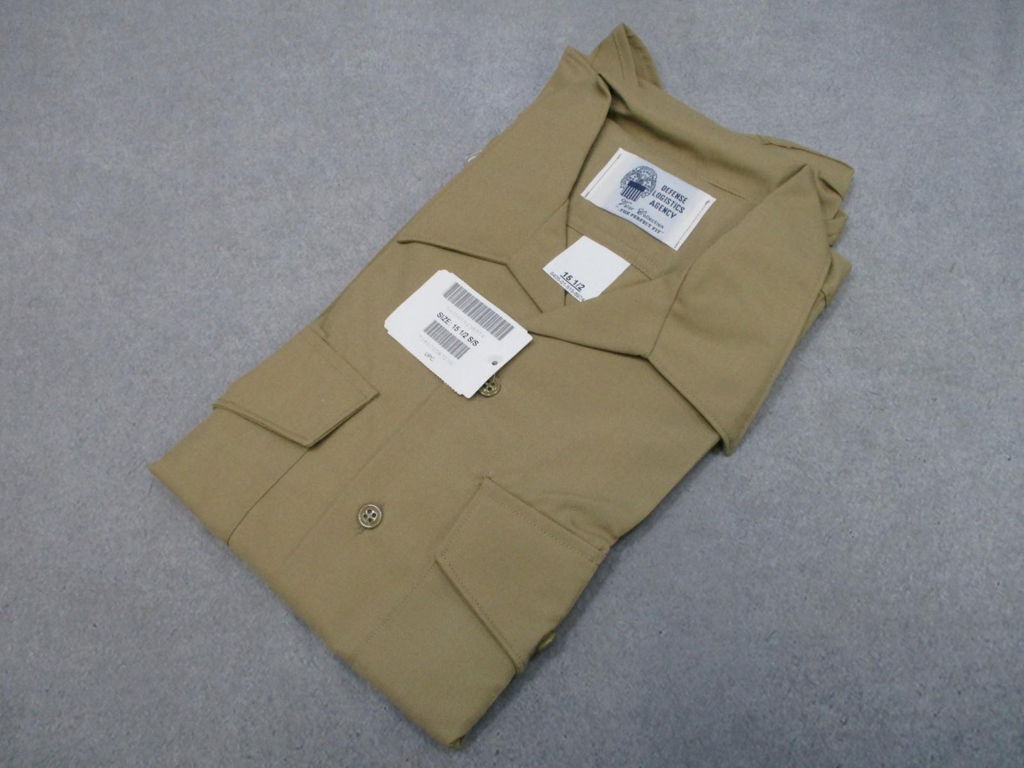 USMC Marine Corps Khaki Dress Shirt 15.5 Short Sleeve Uniform Shirt New USA